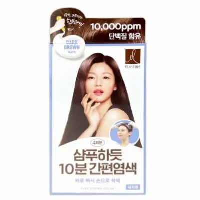 염색약 새치용 흑갈색 4회분 새치염색 샴푸염색약 새치염색약