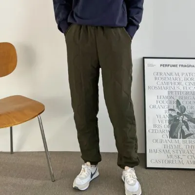 남자 퀼팅 방한 겨울 패딩바지 조거 팬츠 바지 여자패딩바지 여성패딩바지