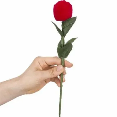 장미 반지 보관함 프러포즈 반지 케이스 서프라이즈 웨딩 벨벳 선물 고백 프로포즈 단일 소품