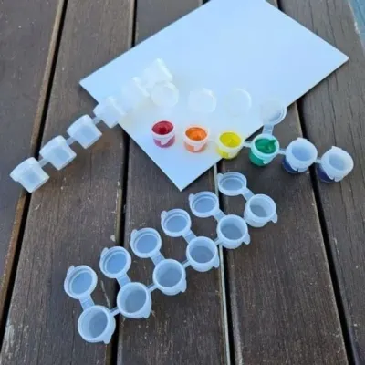 미니 물감통 6칸 한칸 휴대용 5ml 그림 화방 데일리에 팔레트 야외 간편 대회 미술 심플 물감