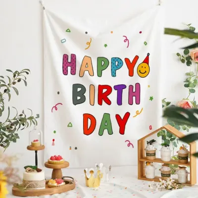 생일 현수막 가랜드 파티용품 70X100cm LM-0859 LM-1006408