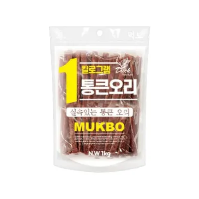 먹보 통큰 오리 1kg 슬라이스 강아지치킨 강아지치즈 애견간식