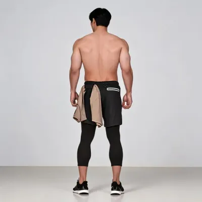남성 트레이닝 팬츠 운동 반바지 포켓 레깅스 러닝 헬스 복장 트레이닝복 하의