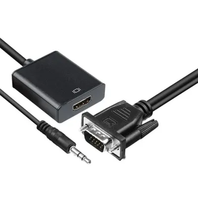 VGA HDMI D SUB AUX 오디오 PC 노트북 모니터 TV 영상 변환기 to 컨버터 RGB HDMI선 모니터케이블