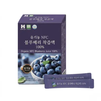 웰러스 유기농 NFC 블루베리 착즙액 100% 20g x 30포
