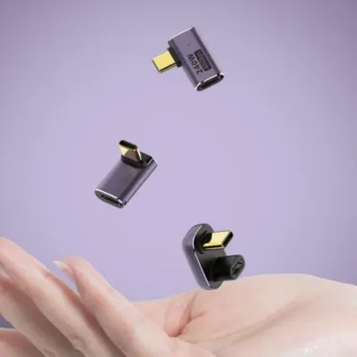 USB4 C to C타입 L자형 초고속 충전 젠더