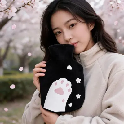 보온 물주머니 미니 포켓 찜질팩 캠핑용 휴대용 겨울 난방 온수팩 파우치