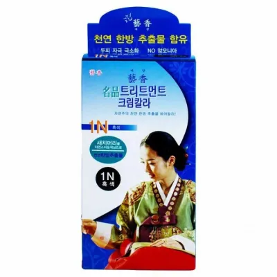 예향 한방 명품 트리트먼트 크림칼라 1N-흑색 60g