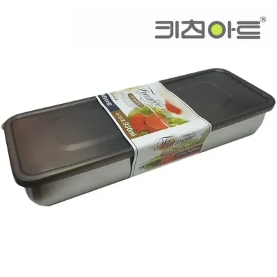 사각보관 밀폐보관 스텐소재 저장용기 930ml