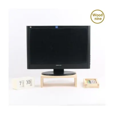 루미나D 삼나무 우드나인 모니터받침대 1단 보조