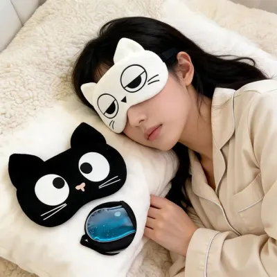 수면안대 고양이 캐릭터 야간 취침 낮잠 여행 휴식 안대
