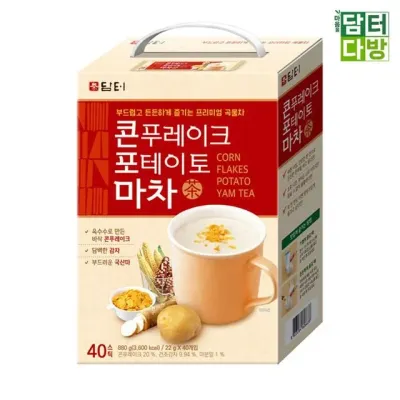 담터 콘푸레이크 포테이토 마차 40스틱 대용량 아이들간식용 콘포마차 스틱 고소한