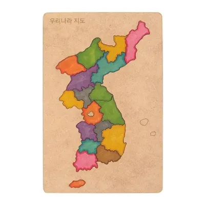 모또 나무 입체퍼즐 교구 우리나라 지도