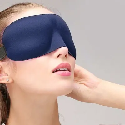 여행용 눈가리개 3D 입체 수면안대 네이비