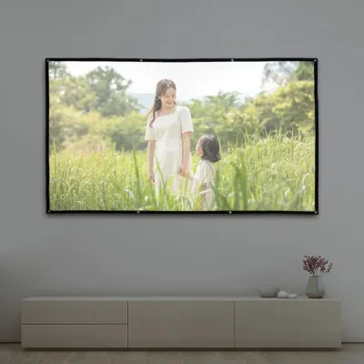이동형 빔프로젝터 스크린(221x125cm) (16-9비율)/재입고