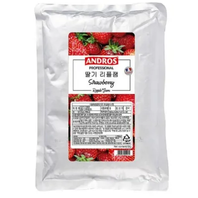 앤드로스 리플잼 1kg 딸기 스프레드 빵잼 리플잼 딸기잼 가공식품 디저트