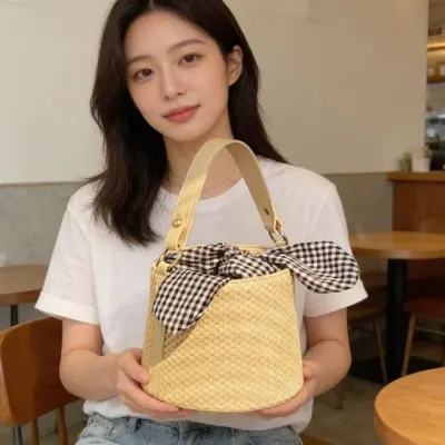 여성 토트백 미니 크로스백 라비라비 가방 여름 데일리 여행용 핸드백 숄더백