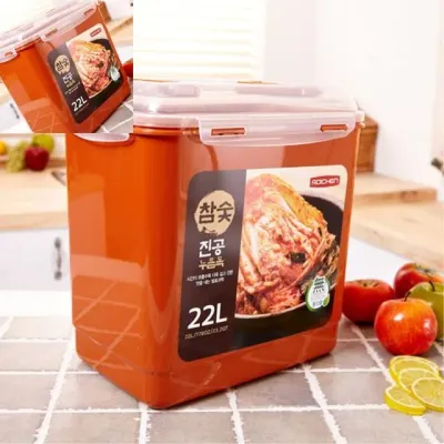 참 누름독 22L 김치플라스틱통 김치밀폐용기 광구용기 게장통