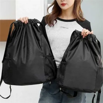 스포츠 스트링 백 스포츠 짐색 아웃도어 헬스 가벼운 여행 남녀공용 사이드 대용량 나일론 트래블 데일리