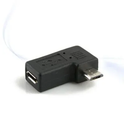 coms USB 젠더 마이크로 B(M) 마이크로 B(F)꺽임 우향