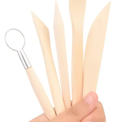 조각칼 우드 지점토 공작 도구 세공 핸드메이드 공예 5P 조형 클레이 지점토조각칼세트