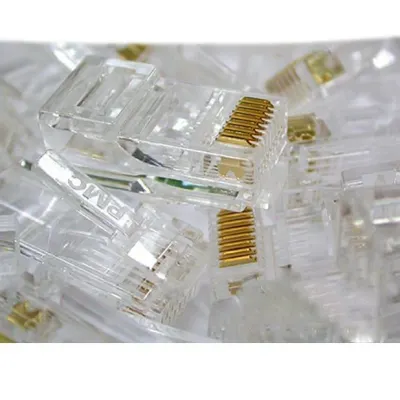 UTP CAT.5E RJ 45 8P8C 플러그 커넥터 고급형100개