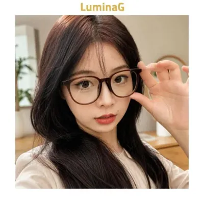 안경테 베이직 라운드 뿔테 데일리 외출 착용용