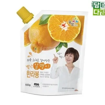 한라봉 과육 파우치 한라봉 음료 베이스 과일 홈카페 스무디 에이드 재료 드레싱 업소용 과일청 원액 과즙
