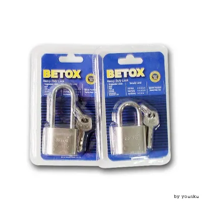 BETOX 열쇠형 자물쇠 -N 자물쇠 번호자물쇠 열쇠자물