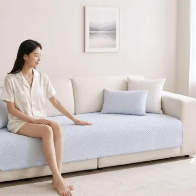 여름철 소파 쿨링 매트 가죽 방석 스툴 쿨 덮개 깔개