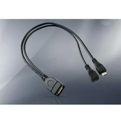 coms USB OTG 케이블 (마이크로 5P M F USB F)Y형