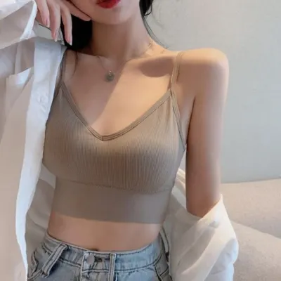 백리스 브라탑 백엑스 크롭 나시티 크롭나시티 끈나시