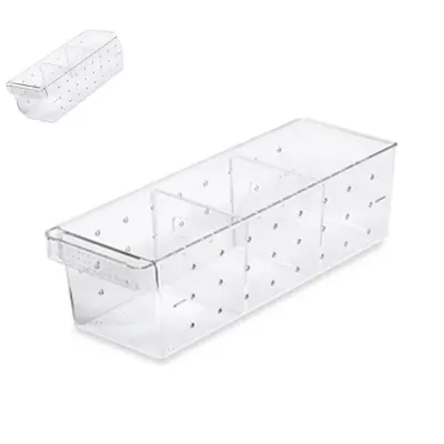 책상정리함 문구수납함 냉장고 트레이 5.5L 137 x 420 x 115mm 12개