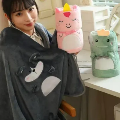 담요 미니 블랭킷 담요 극세사 똑딱이 이불 무릎 캐릭터