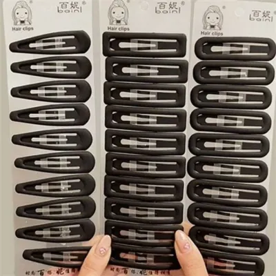 아동 똑딱 핀 유아 헤어핀 어린이 머리핀 헤어 장식핀 데일리 베이직 엠보 여성 무광 심플 기본 패션