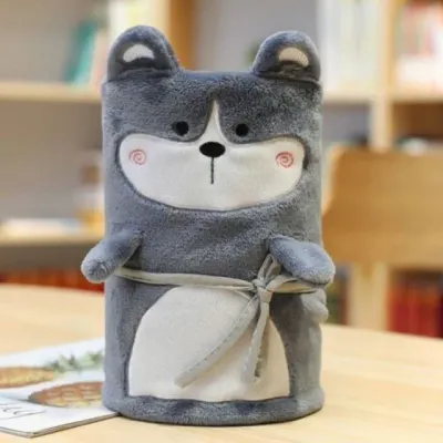 허스키 무릎담요 극세사 캠핑블랭킷 캐릭터담요 미니담요 극세사블랭킷 캠핑담요 사무용담요 휴대용담요