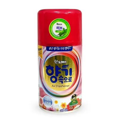 산도깨비 향기속으로 실내 화장실 자동 방향제 리필 290ml 허브향