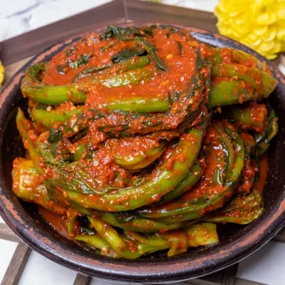 전라도에서 만든 전통 갓김치 1kg / HACCP / 당일제조