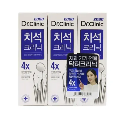 깔끔 치석 형성 억제 고 불소 크리닉 치약 3개입 생활 용품 잡화 욕실 잇몸 치은염