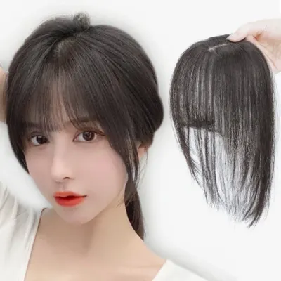 인조모 3D 앞머리 가발 자연스러운 티안나는 가발 붙임머리 부분가발 시스루뱅 옆머리 정수리 헤어피스