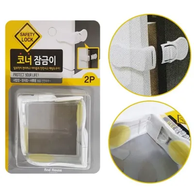 우일 (코너잠금이 2P 화이트) 서랍장 장식장 안전 예방