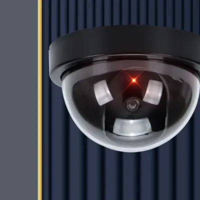 원형 모형 CCTV 방범용 가짜 감시 카메라 M11072