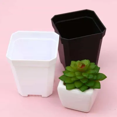 모노리빙 미니 플라스틱 화분 7X8cm 플라스틱화분 사각플라스틱화분
