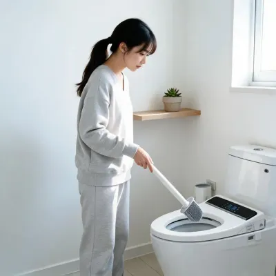 실리콘 변기솔 화장실 욕실 청소용 솔 자취 집들이 선물용 데일리 모던 감성 디자인