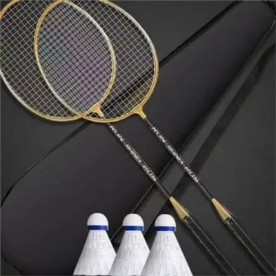 배드민턴 라켓 스포츠 배드민턴 라켓 초경량 튼튼한 스포츠 연습용 학생 공원 나일론 가방