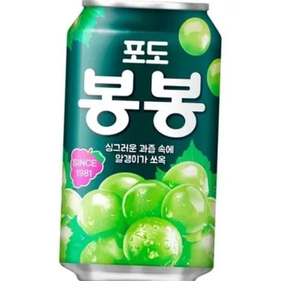 포도 음료수 포도 과일 주스 시원한 알갱이 농축액 봉봉 박스 혼합 간식 탄산 과채