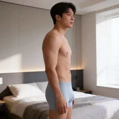 남성 드로우즈 아이스 남자 팬티 여름 쿨 언더웨어 인견 트렁크 시원한 통기성 속옷