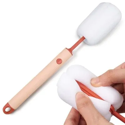 병솔 스펀지 병솔 핑크 세척솔 브러쉬 솔 텀블러 물병 젖병