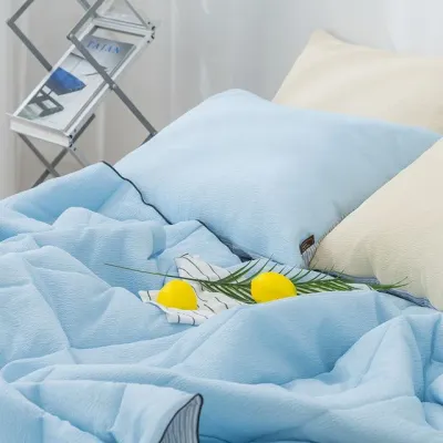 해피니 이불 파르페 여름 순면 리플 누비 슈퍼싱글 SS (소다)