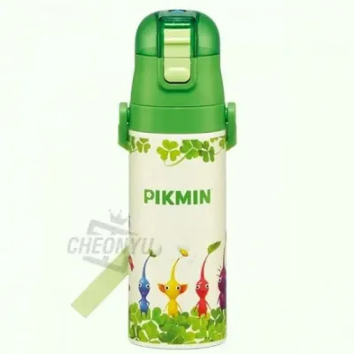 텀블러 피크민 원터치 보틀 470ml 물병 스테인리스